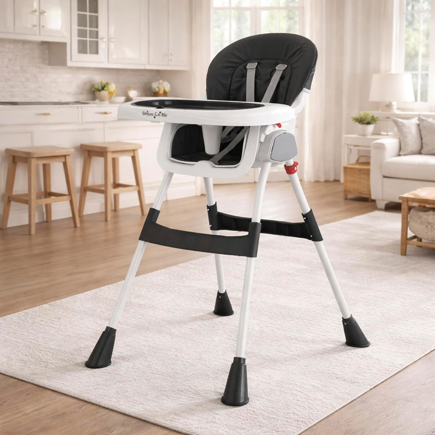 image:imageDream On Me TableTalk 2in1 Convertible High Chair 5Point Harness PinkBlack