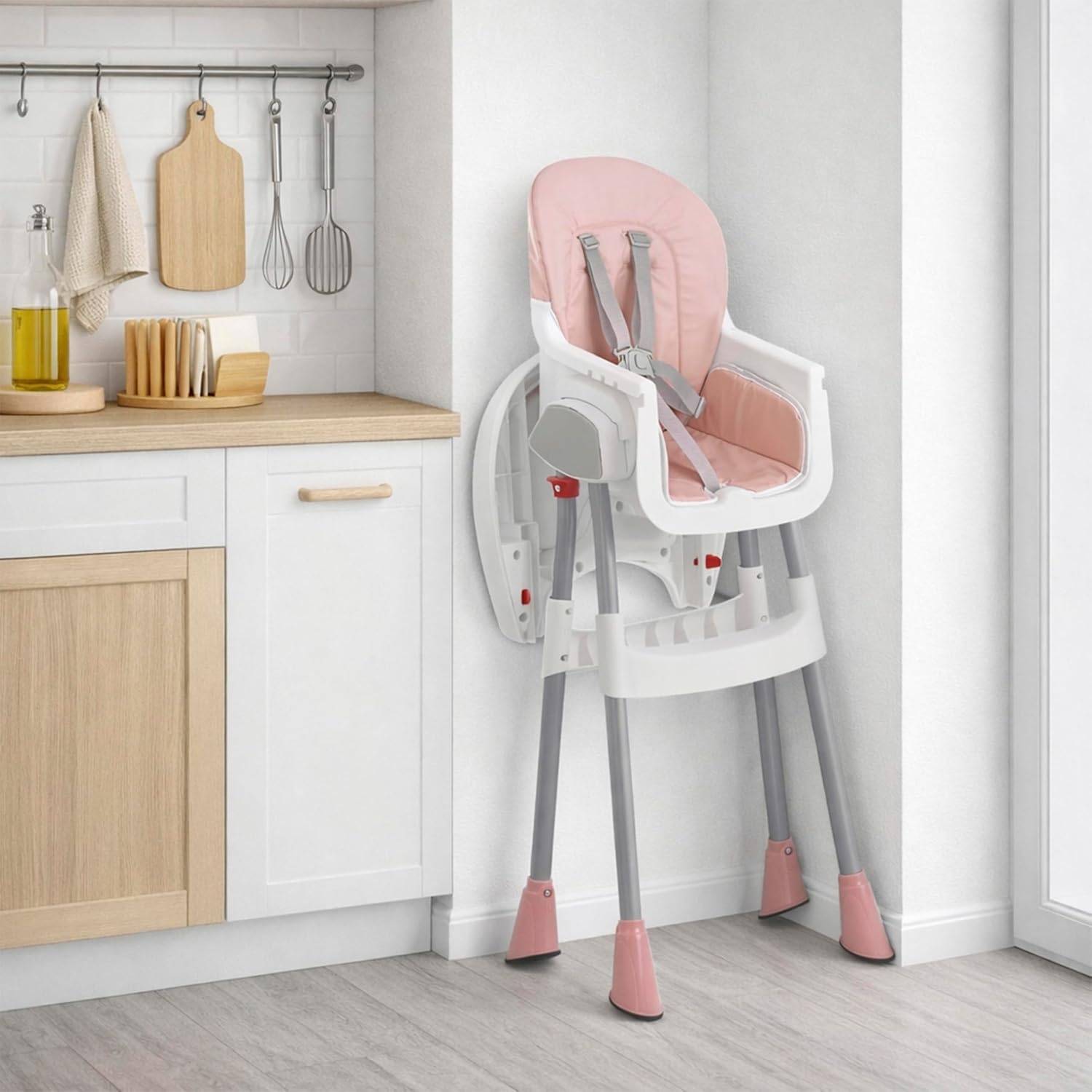 image:imageDream On Me TableTalk 2in1 Convertible High Chair 5Point Harness PinkPink