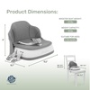 Dream On Me Cozy Pod Baby Booster Seat for 6–36 Months, Portable Travel Booster Chair with 3-Point Safety Harness & 2 Fixing Belts, for Table & Dining, Lightweight Foldable & Easy to Carry – Gray(Gray)