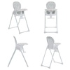 Dream On Me Fisher Price Tiny Bites Baby & Toddler Highchair – Cloud Grey, One-Click Folding, 7 Adjustable Height Levels, 2 Recline Positions, Removable Dishwasher-Safe Tray, Space-Saving(Cloud Grey)