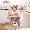 Dream On Me Luna 4-in-1 Convertible High Chair – Transforms into a Booster & Toddler Seat, Then into a Toddler Chair & Table, 5-Point Safety Harness, Adjustable Tray, Anti-Skid Padded Feet – Beige(Biege)