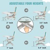 Dream On Me Munch N Go Booster Seat for Babies 6–36 Months, 3-in-1 Feeding, Floor & Table Seat, Adjustable 4 Heights, Lightweight Portable Design, 3-Point Safety Harness, Easy to Fold & Carry- Mint(Mint)