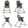 Dream On Me Snack and Stow Highchair | Adjustable Feeding Chair with Removable Tray, Lightweight, Foldable Design, Easy to Clean, Perfect for Toddlers & Infants(Olive)