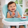 Dream On Me TableTalk 2-in-1 Convertible High Chair, 5-Point Harness, Pink(Aqua)