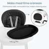 Dream On Me TableTalk 2-in-1 Convertible High Chair, 5-Point Harness, Pink(Black)