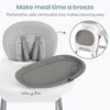Dream On Me TableTalk 2-in-1 Convertible High Chair, 5-Point Harness, Pink(Grey)