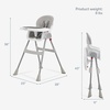 Dream On Me TableTalk 2-in-1 Convertible High Chair, 5-Point Harness, Pink(Grey)