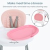 Dream On Me TableTalk 2-in-1 Convertible High Chair, 5-Point Harness, Pink(Pink)