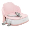 Dream On Me Cozy Pod Baby Booster Seat for 6–36 Months, Portable Travel Booster Chair with 3-Point Safety Harness & 2 Fixing Belts, for Table & Dining, Lightweight Foldable & Easy to Carry – Gray(Pink)