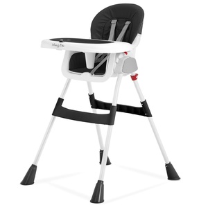Dream On Me TableTalk 2-in-1 Convertible High Chair, 5-Point Harness, Pink(Black)